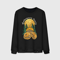 Мужской свитшот Хэллоуин страшные тыквы