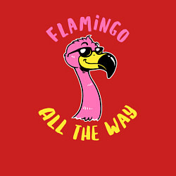 Свитшот хлопковый мужской Flamingo all the way, цвет: красный — фото 2