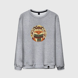 Мужской свитшот Эмблема осеннего лиса