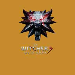 Свитшот хлопковый мужской The Witcher logo, цвет: горчичный — фото 2