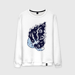 Мужской свитшот Космический черепок
