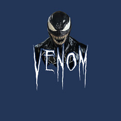 Свитшот хлопковый мужской Симбиот Веном, цвет: тёмно-синий — фото 2