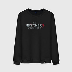 Свитшот хлопковый мужской The Witcher 3 logo, цвет: черный