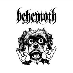 Свитшот хлопковый мужской Behemoth - rock dog, цвет: белый — фото 2