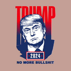 Свитшот хлопковый мужской Трамп 2024, цвет: пыльно-розовый — фото 2