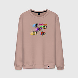 Свитшот хлопковый мужской NewJeans album Get Up Minji Hanni Danielle Haerin, цвет: пыльно-розовый