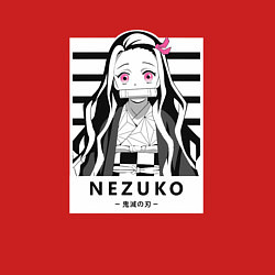 Свитшот хлопковый мужской Nezuko girl hunter one, цвет: красный — фото 2