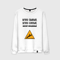 Мужской свитшот Инженер авиационный