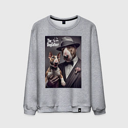 Мужской свитшот Крёстный отец держит своего щенка - мем