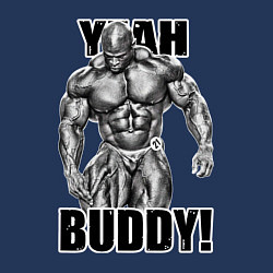 Свитшот хлопковый мужской Ronnie Coleman- yeah buddy, цвет: тёмно-синий — фото 2