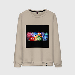 Мужской свитшот Все эмоции мультфильм головоломка