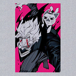 Свитшот хлопковый мужской Дандадан Кэн Такакура, цвет: меланж — фото 2