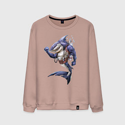 Мужской свитшот Акула - крутой ныряльщик