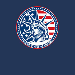 Свитшот хлопковый мужской USA flag New York, цвет: тёмно-синий — фото 2