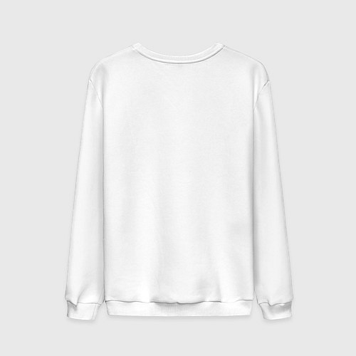 Мужской свитшот Морти новогодний олень Merry Rickmas / Белый – фото 2