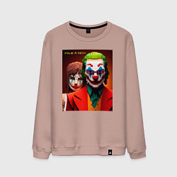 Мужской свитшот Joker and Minecraft - collaboration