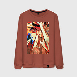 Мужской свитшот Ван-Пис Луффи Монки арт