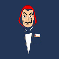 Свитшот хлопковый мужской Money heist godfather, цвет: тёмно-синий — фото 2