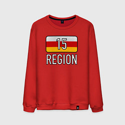 Свитшот хлопковый мужской Region 15, цвет: красный