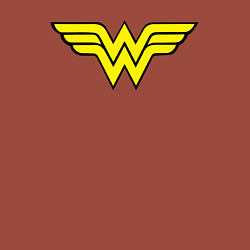 Свитшот хлопковый мужской Wonder woman logo, цвет: кирпичный — фото 2