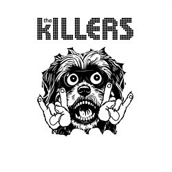 Свитшот хлопковый мужской The Killers - rock dog, цвет: белый — фото 2