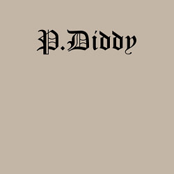 Свитшот хлопковый мужской Rapper P Diddy - meme, цвет: миндальный — фото 2