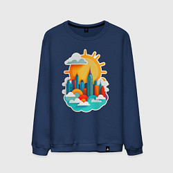 Мужской свитшот Город Солнца