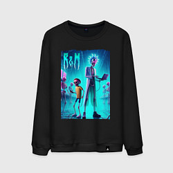 Мужской свитшот Rick and Morty - neon glow