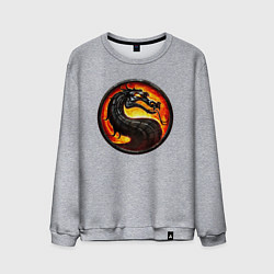 Мужской свитшот Mortal kombat logotype