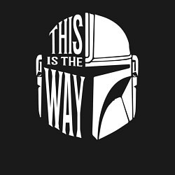 Свитшот хлопковый мужской This is the way helmet The mandolorian, цвет: черный — фото 2