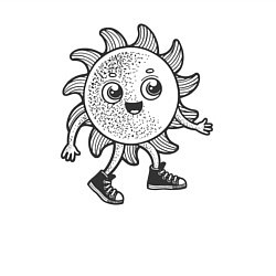 Свитшот хлопковый мужской Солнечный человек, цвет: белый — фото 2