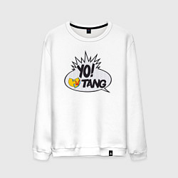 Свитшот хлопковый мужской Yo Wu-Tang, цвет: белый