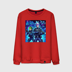 Мужской свитшот Rick and Morty - cosmic special forces