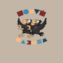 Свитшот хлопковый мужской Пляшем пофиг, цвет: миндальный — фото 2