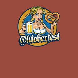 Свитшот хлопковый мужской Oktoberfest, цвет: кирпичный — фото 2