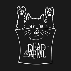 Свитшот хлопковый мужской Dead by April - cat rock, цвет: черный — фото 2