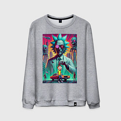 Мужской свитшот Рик подарил Морти автомобиль - нейроарт