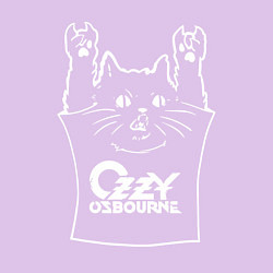 Свитшот хлопковый мужской Ozzy Osbourne - cat rock, цвет: лаванда — фото 2