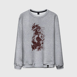 Мужской свитшот Кибернетический самурай