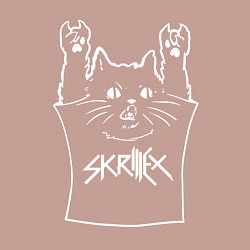 Свитшот хлопковый мужской Skrillex - cat rock, цвет: пыльно-розовый — фото 2