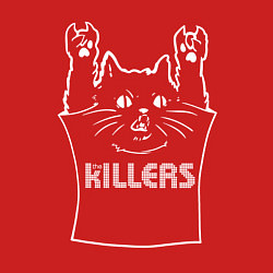 Свитшот хлопковый мужской The Killers - cat rock, цвет: красный — фото 2