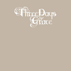 Свитшот хлопковый мужской Three Days Grace - logo, цвет: миндальный — фото 2