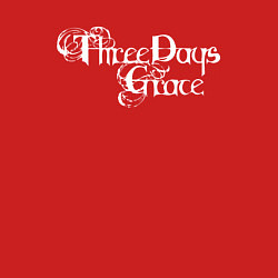 Свитшот хлопковый мужской Three Days Grace - logo, цвет: красный — фото 2