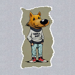 Свитшот хлопковый мужской Чилловый пацык, цвет: меланж — фото 2