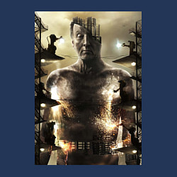 Свитшот хлопковый мужской Пила Джон, цвет: тёмно-синий — фото 2