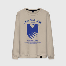 Свитшот хлопковый мужской Grey Wardens - Dragon Age, цвет: миндальный