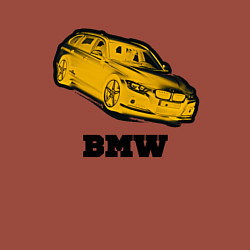 Свитшот хлопковый мужской Золотой bmw, цвет: кирпичный — фото 2