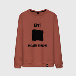 Мужской свитшот Квадратный круг