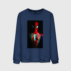 Мужской свитшот Новый человек паук в темноте