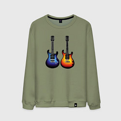 Мужской свитшот Яркие гитары